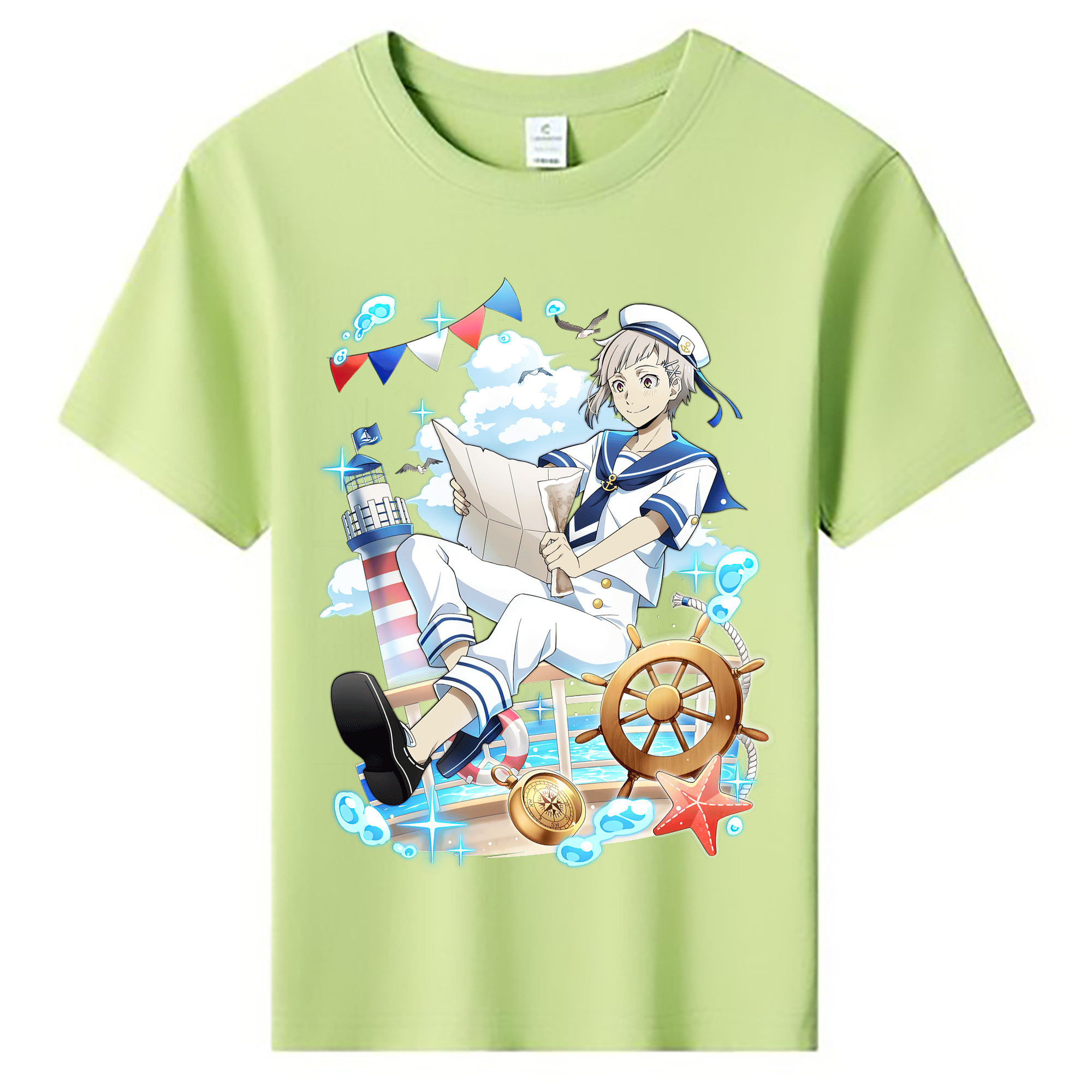 （画像用） 文豪ストレイドッグス Bungo Stray Dogs 綿100％キッズTシャツ（フロントプリント）